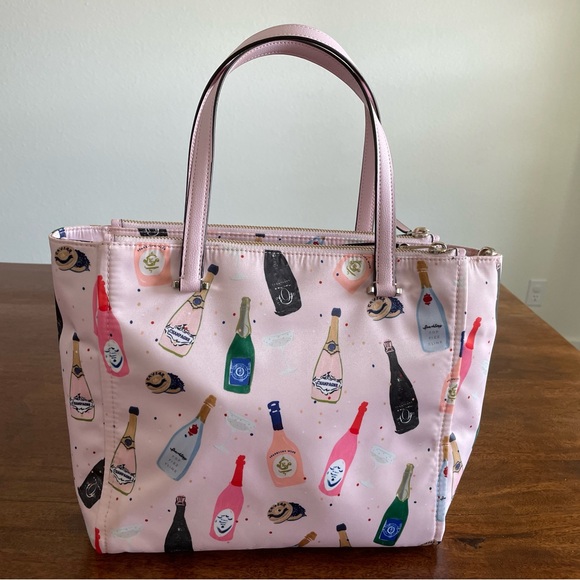 Kate Spade Pop Fizz Champagne Crossbody Tote Bag - Picture 6 of 7